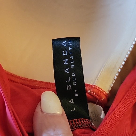 HALTER ROUCHED FRONT SWIM TOP - Picture 7 of 8